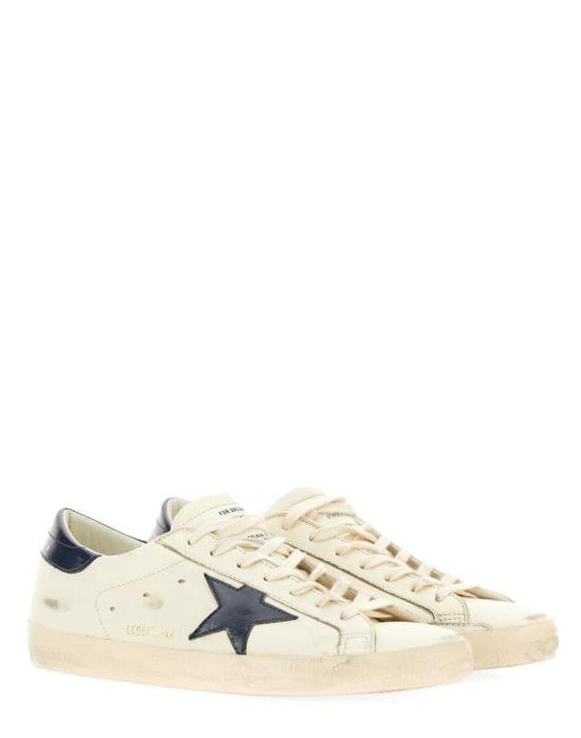 골든구스 [해외직구] 26FW 골든구스 슈퍼스타 스니커즈 GMF00101F004164 15430 BEIGE NIGHT BLUE 착용컷