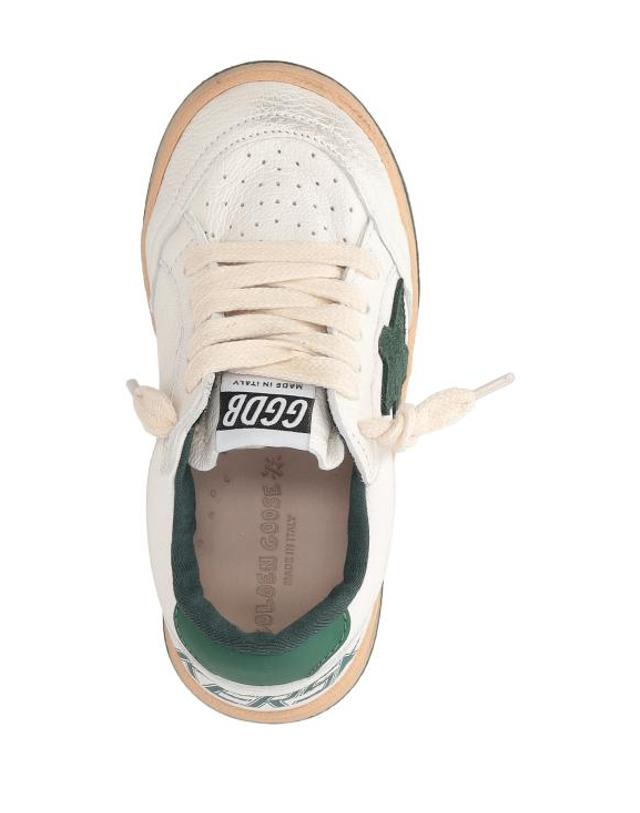 골든구스 [해외직구] 26FW 주니어 골든구스 스니커즈 GJF00439F004827 10502 WHITE GREEN 착용컷