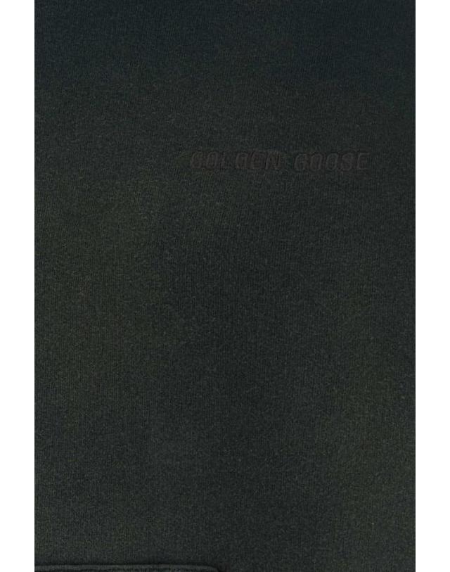 골든구스 [해외직구] 26SS 골든구스 후드 티셔츠 GUP01932P002146 90498 BLACK 착용컷