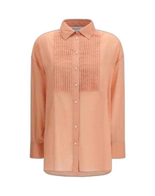 골든구스 [해외직구] 26SS 골든구스 셔츠 GWP02662P00233455116 DUSTY CORAL 착용컷