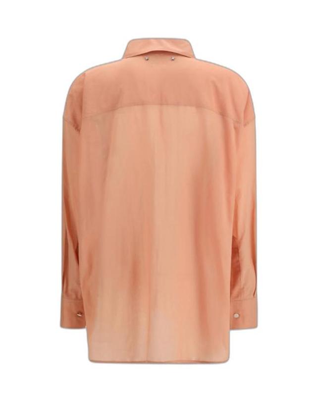 골든구스 [해외직구] 26SS 골든구스 셔츠 GWP02662P00233455116 DUSTY CORAL 착용컷