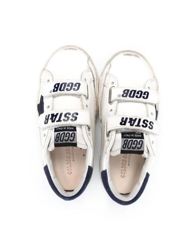 골든구스 [해외직구] 27SS 주니어 골든구스 스니커즈 GJF00111F000418 10304 WHITE BLUE DEPTHS 착용컷