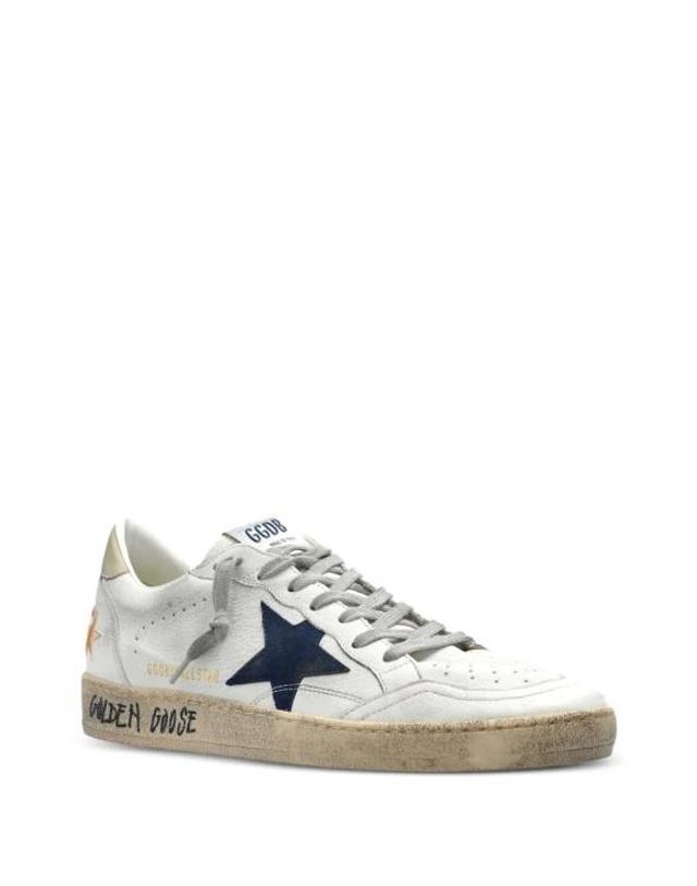 골든구스 [해외직구] 26FW 골든구스 볼 스타 스웨이드 스니커즈 GMF00117F007571 11660 WHITE BLUE ICE 착용컷