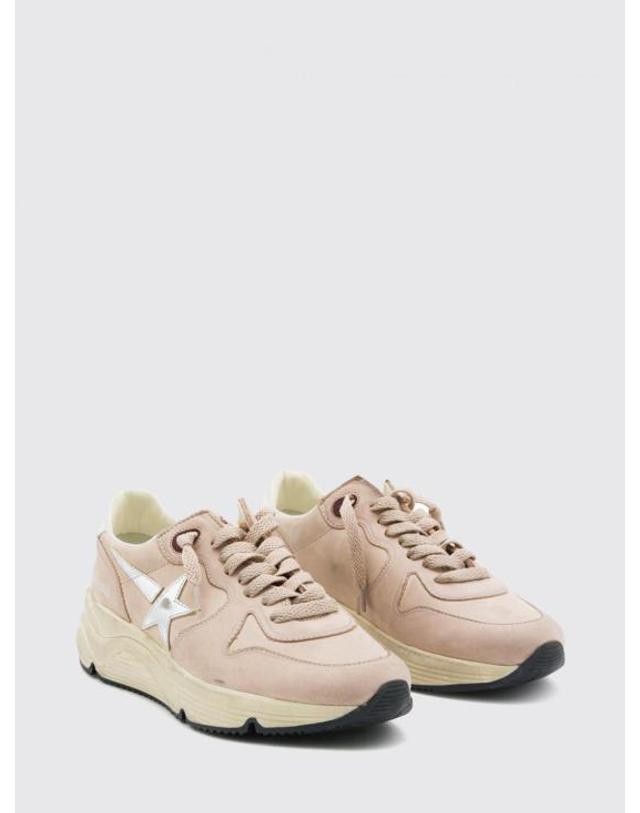 골든구스 [해외직구] 26FW 골든구스 러닝 솔 스니커즈 GWF00126F00851611709 Yellow Cream 착용컷