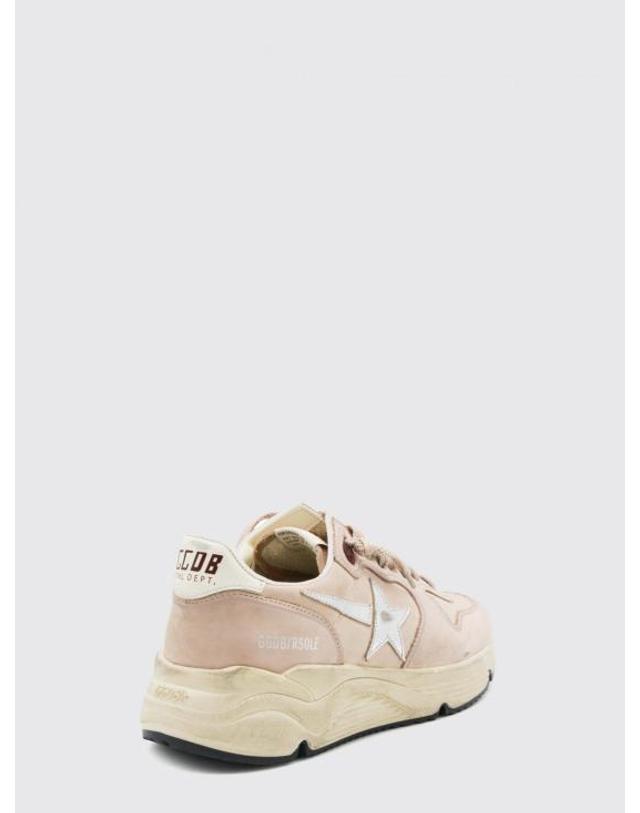 골든구스 [해외직구] 26FW 골든구스 러닝 솔 스니커즈 GWF00126F00851611709 Yellow Cream 착용컷