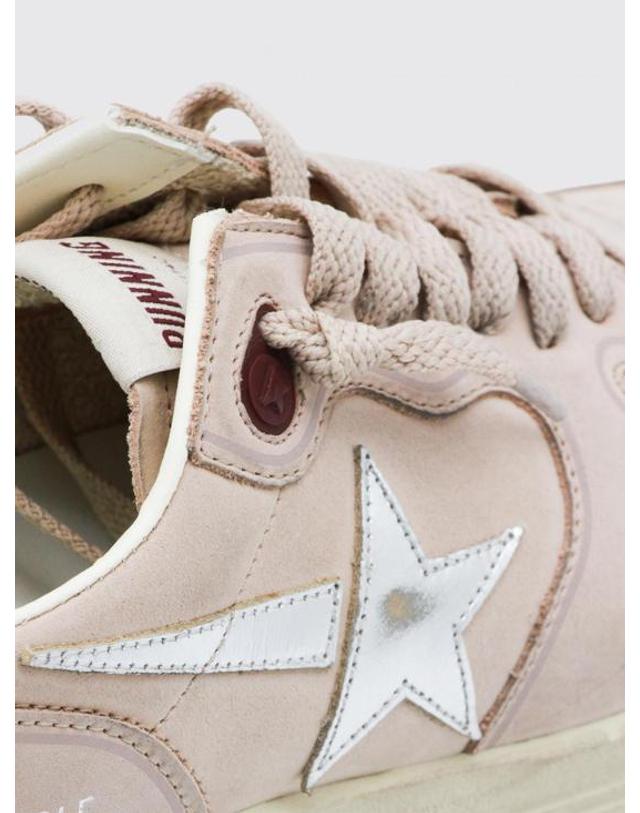 골든구스 [해외직구] 26FW 골든구스 러닝 솔 스니커즈 GWF00126F00851611709 Yellow Cream 착용컷