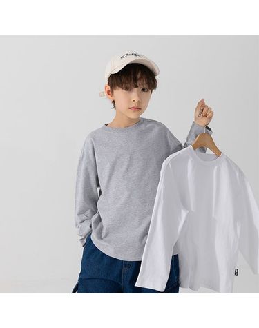 [보리보리] B.심플라운드긴팔티1+1_멜란지