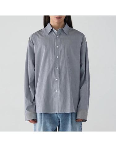 [가먼트레이블] 남성 Compact Line Over Shirts - Black (FGQSCSL401M-W)