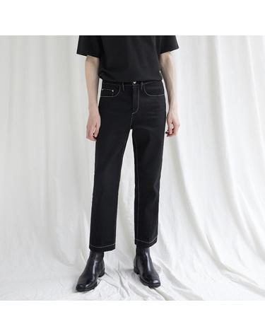[가먼트레이블] 남성 Garment Worker Ordinary Jeans / Tapered (Black) (GPAMDPT601-W)