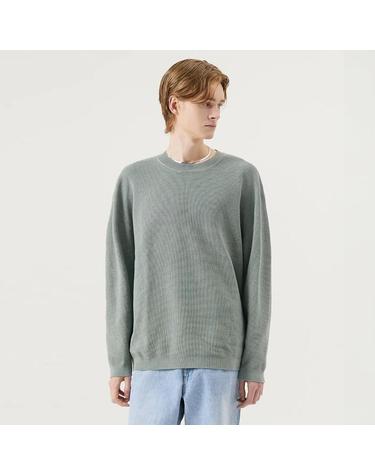 [가먼트레이블] 남성 Long Sleeve Waffle Knit - Mint (FGPFCWA103M-W)
