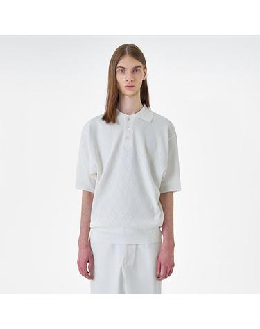 [아워스코프] 남성 Lozenge Half Knit (Cream) (O22SSMK01CRA1-W)