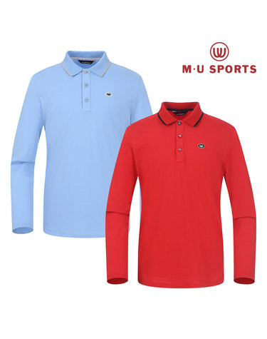 엠유스포츠 남성 편지 봉투 포인트 티 MU21122TL52