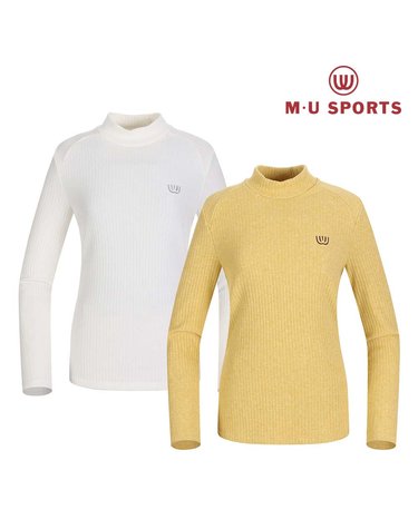 엠유스포츠 골지 목폴라 티셔츠 MU22722PL02
