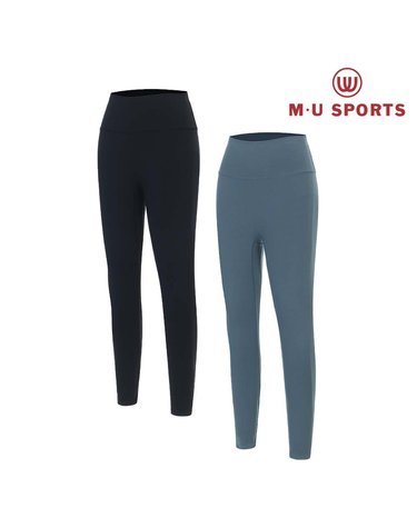 엠유스포츠 밑단 프린트 레깅스 MU21922SL09