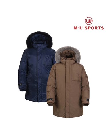 엠유스포츠 남성 긴기장 다운점퍼 MU22722BF56