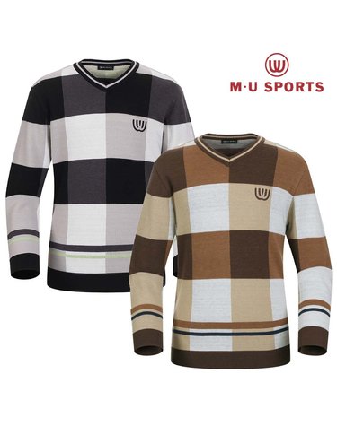 엠유스포츠 V넥 스웨터 MU22722PN54