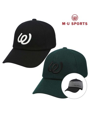 엠유스포츠 자수 포인트 귀달이 볼캡 MU22733H252
