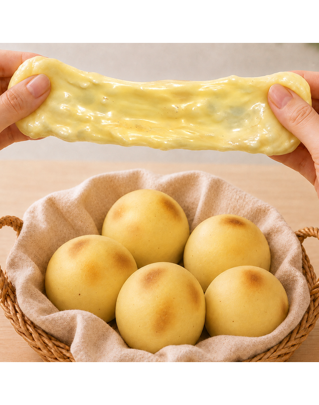 아오라 아오라 감자빵 크런치 말랑이 슬랑이 스퀴시 KC인증 착용컷
