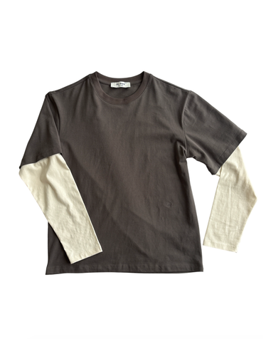 0fr. Layered Tee - Charcoal