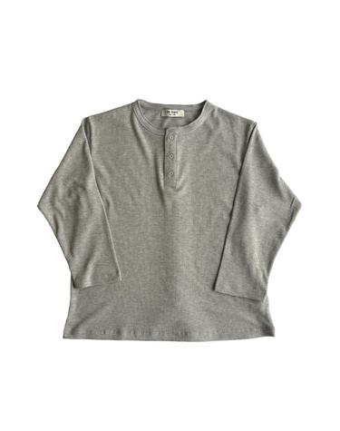0fr. Waffle Henley Tee - Grey