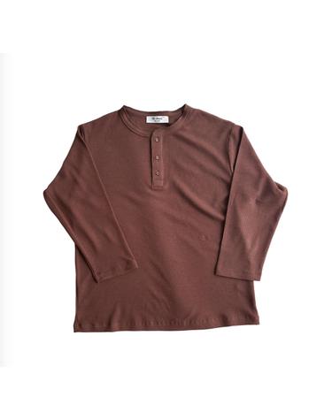 0fr. Waffle Henley Tee - Brown