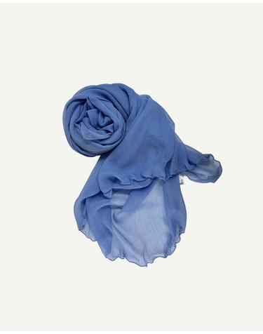 Silky Blue Scarf