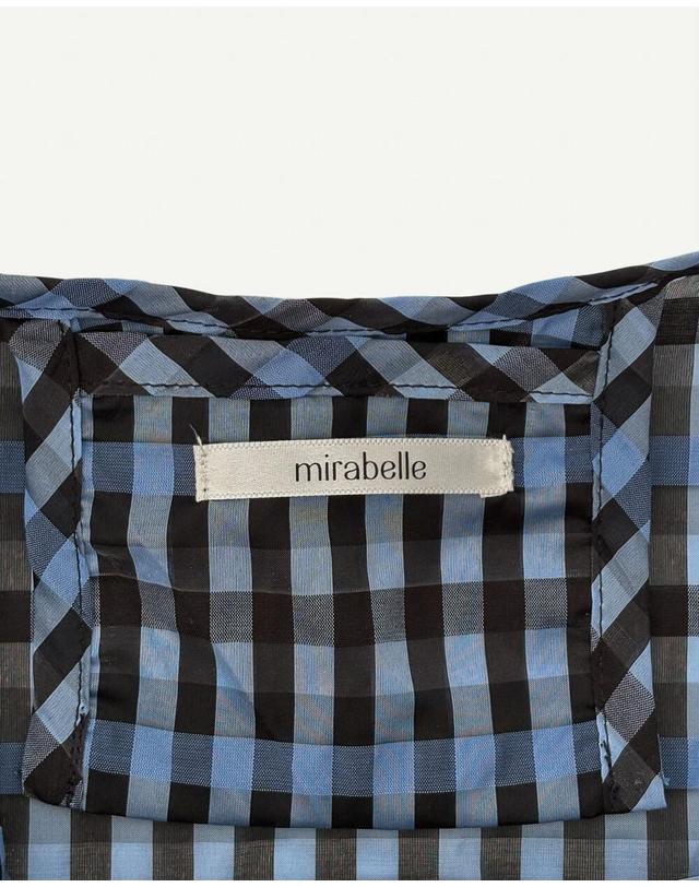 미라벨 Pia Bag (Blue Check) 착용컷