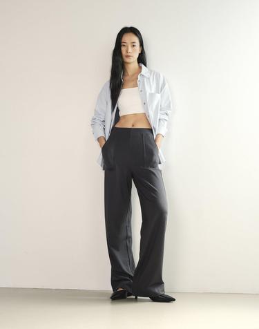 [LF 몰 단독] 뉴 폰테 와이드 팬츠 FMHPT1025F_차콜