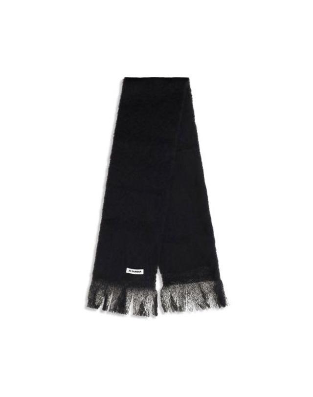 질샌더 [해외직구] 26FW 질샌더 머플러 스카프 JIJ02TE0113J40041001BB BLACK 착용컷