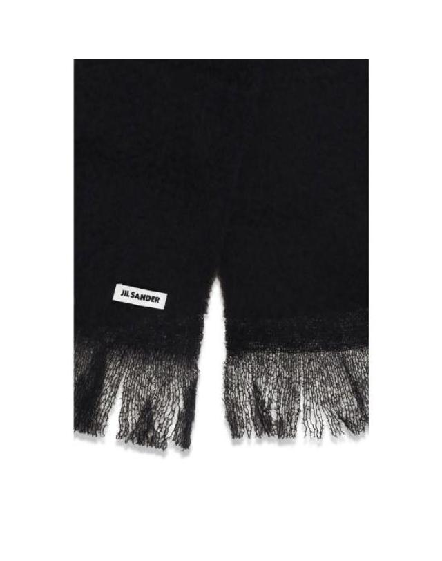 질샌더 [해외직구] 26FW 질샌더 머플러 스카프 JIJ02TE0113J40041001BB BLACK 착용컷