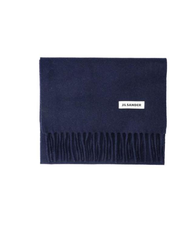 질샌더 [해외직구] 26FW 질샌더 머플러 스카프 J22TE0116 J40376 402 BLUE 착용컷