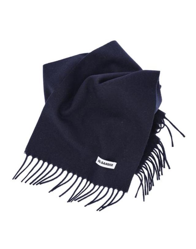 질샌더 [해외직구] 26FW 질샌더 머플러 스카프 J02TE0115 J40376 402 BLUE 착용컷