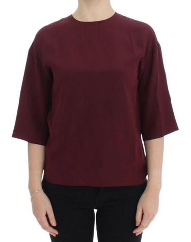 [해외직구] 돌체앤가바나 블라우스 SIG13327 BURGUNDY
