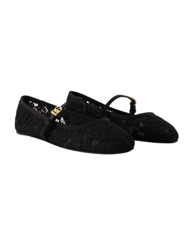 돌체앤가바나 [해외직구] 26FW 돌체앤가바나 플랫 슈즈 CB0244 A0611 8B956 BLACK 착용컷