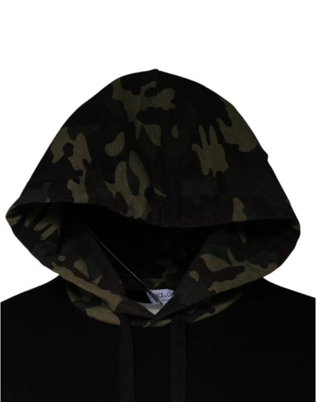 돌체앤가바나 [해외직구] 돌체앤가바나 후드 티셔츠 TSH87048 BLACK 착용컷