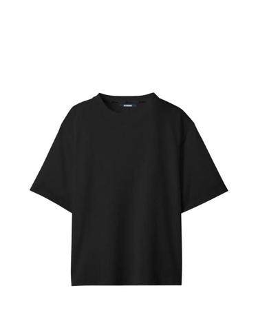 [해외직구] 26FW 자크뮈스 롱 카레 반팔 티셔츠 TSM00578AJ00254990 BLACK