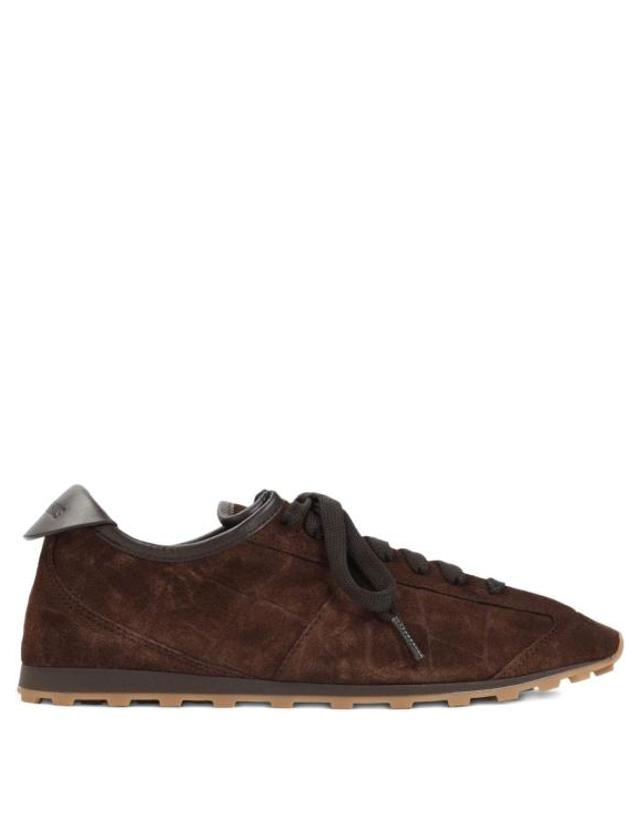 자크뮈스 [해외직구] 26FW 자크뮈스 레 테니스 스니커즈 FOW00175AC07A10 880 DARK BROWN 착용컷