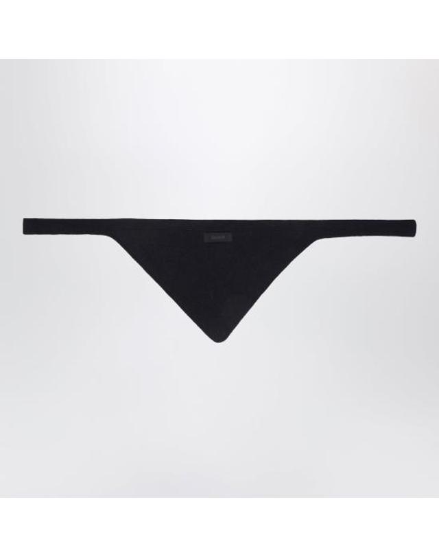 자크뮈스 [해외직구] 26FW 자크뮈스 르 샤를 그로 그레인 숄 ACU00669AK00227 Black 착용컷