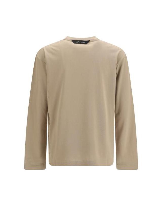 자크뮈스 [해외직구] 26FW 자크뮈스 롱 카레 롱슬리브 티셔츠 TSM00622AJ00254150 BEIGE 착용컷