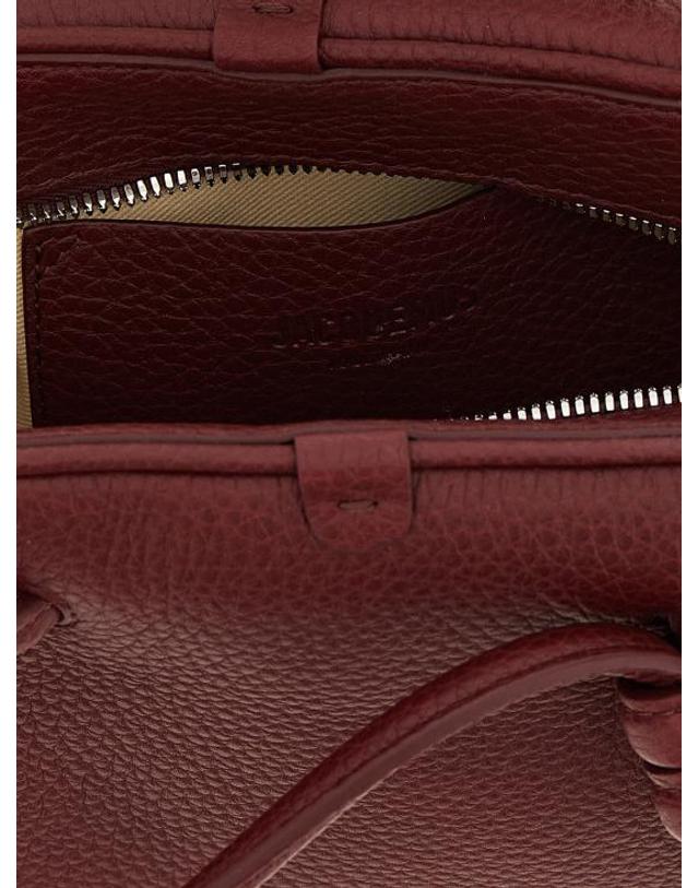 자크뮈스 [해외직구] 자크뮈스 토트백 LD25EBAW00416AC03A03490 BURGUNDY 착용컷