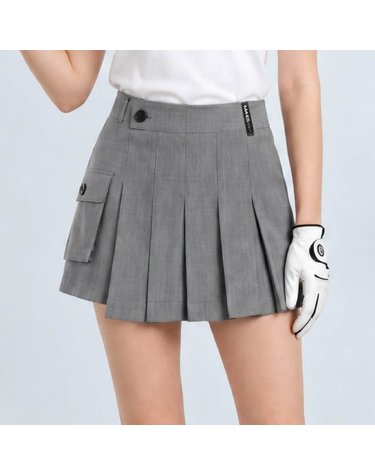 A라인 카고포켓 플리츠 랩팬츠 GHW4163