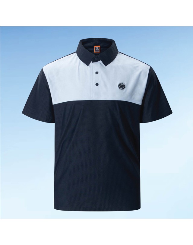 마헤스골프 남성(M~2XL)냉감쿨링 엠보카라 티셔츠 GS50895 착용컷