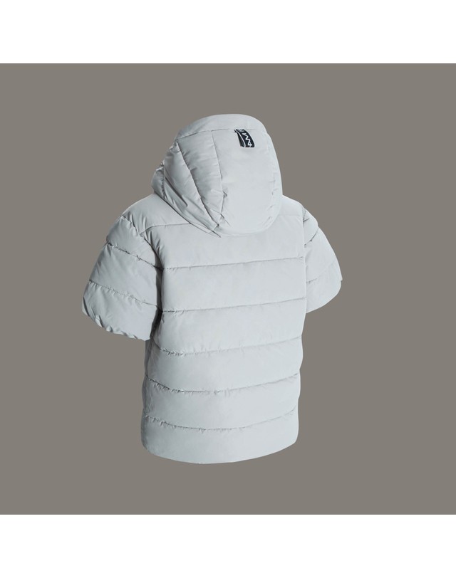 마헤스골프 유니섹스 빅사이즈까지(S~2XL)다운라이크 하이넥 숏 슬리브 패딩자켓 GD40837 착용컷