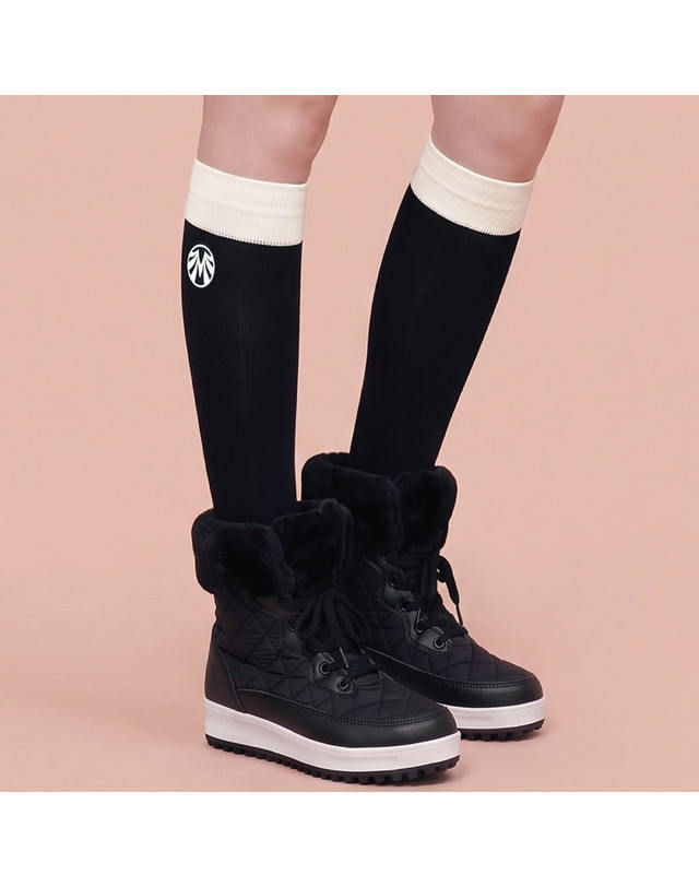 마헤스골프 양털안감 패딩앵클 골프 부츠 MSH00820 착용컷