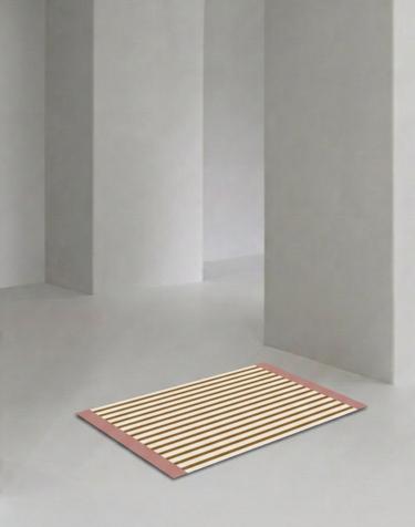 더 길어진 빨아쓰는 디자인 규조토 욕실 발매트 스트라이프(3colors)