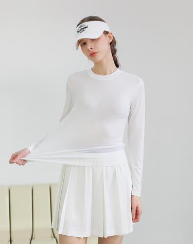 스트레치 라운드 롱슬리브 골프 티셔츠_2color
