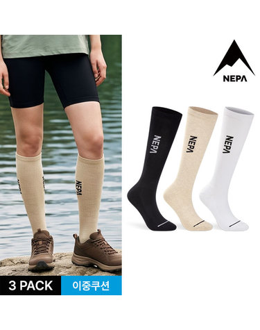 네파 여성 모레인 쿠션 니삭스 3P_MX