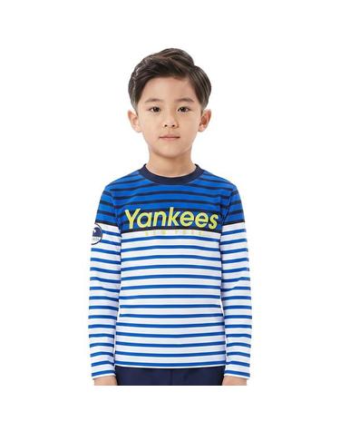 [보리보리] MLB 키즈 스트라이프 수영복 래쉬가드 71SW67831-50U