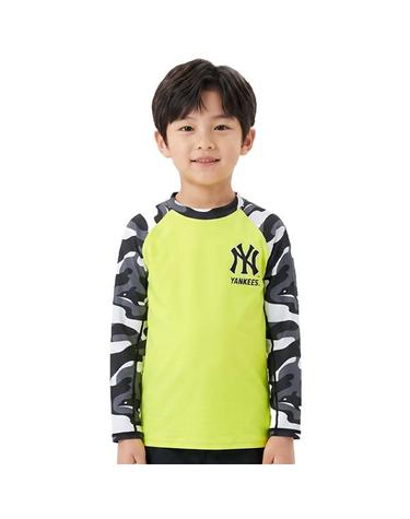 [보리보리] MLB 키즈 까뮤 컬러 배색 래쉬가드 71SW73831-50Y