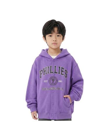 [보리보리] MLB 키즈 바시티 스냅 후드 자켓 7AHDV0241-10VOS